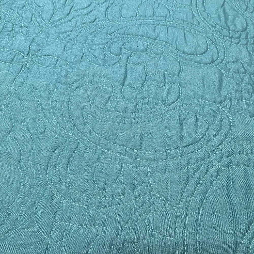 American Pacific teal quilted